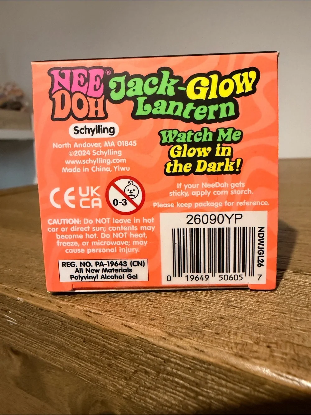 NeeDoh Jack Glow Lantern - Orange - Ships Fast